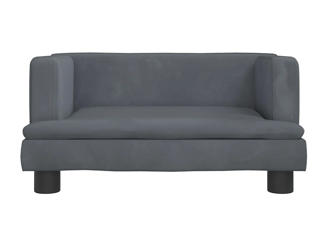 Asdee  Lit pour cen gris foncé 60x40x30 cm velours