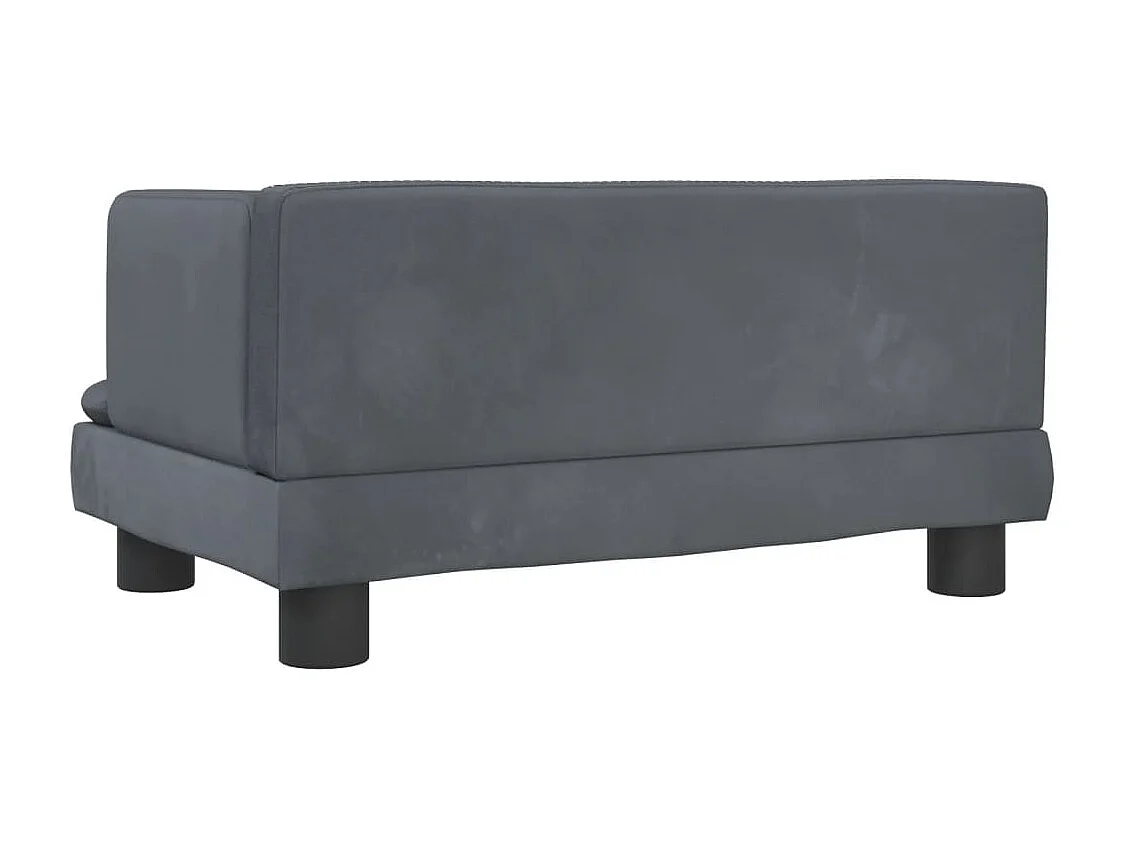 Asdee  Lit pour cen gris foncé 60x40x30 cm velours
