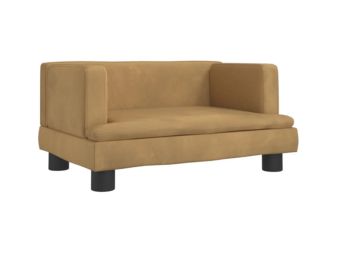 Asdee  Hondenmand 60x40x30 cm fluweel bruin