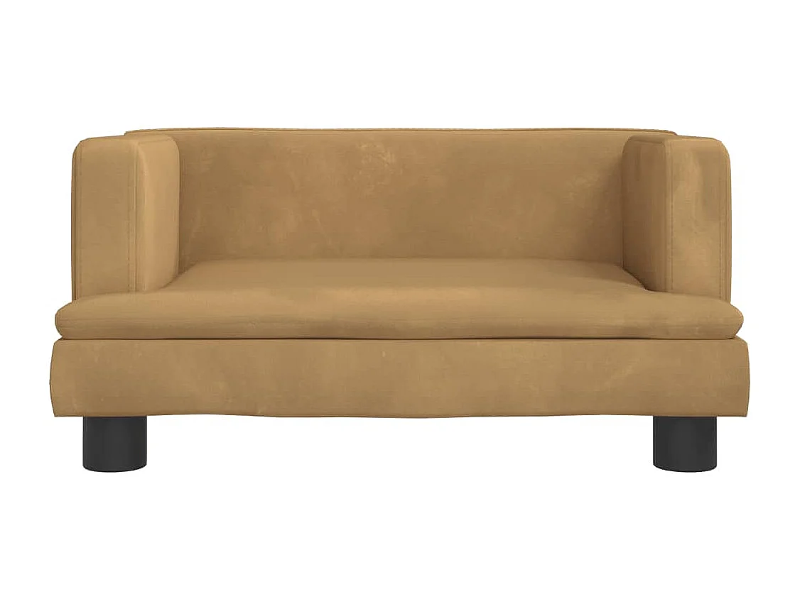 Asdee  Lit pour cen marron 60x40x30 cm velours