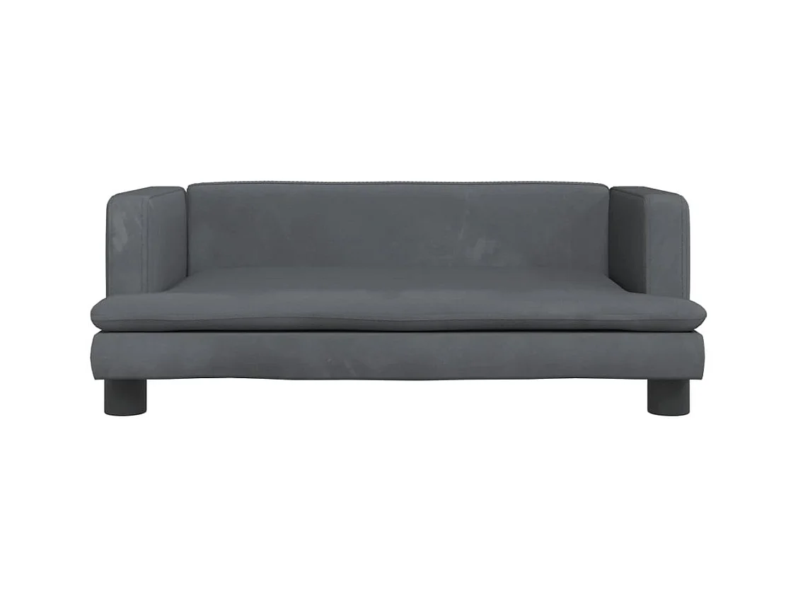Asdee  Lit pour cen gris foncé 80x45x30 cm velours