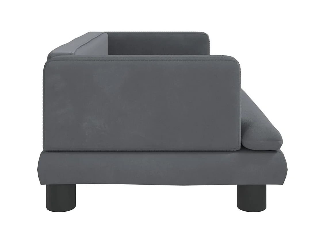 Asdee  Lit pour cen gris foncé 80x45x30 cm velours