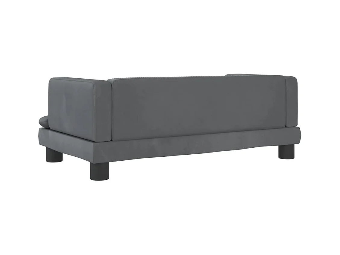 Asdee  Lit pour cen gris foncé 80x45x30 cm velours