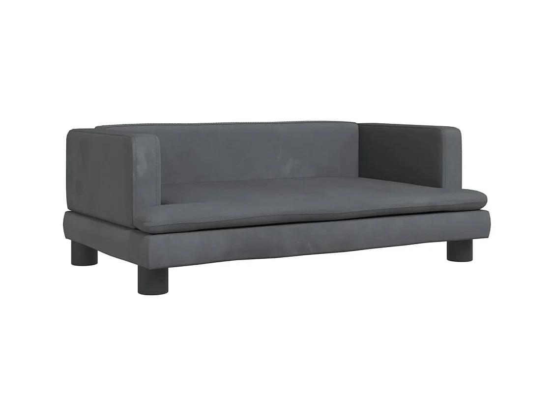 Asdee  Lit pour cen gris foncé 80x45x30 cm velours