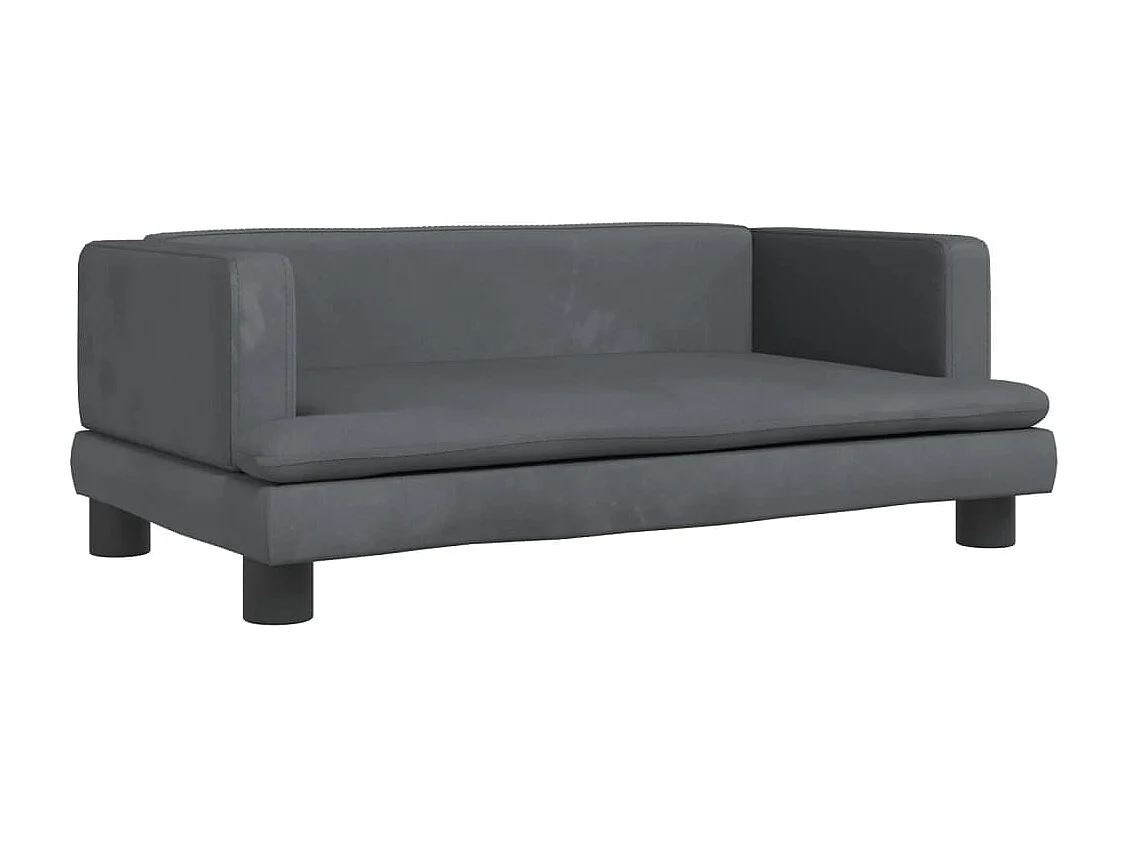 Asdee  Lit pour cen gris foncé 80x45x30 cm velours