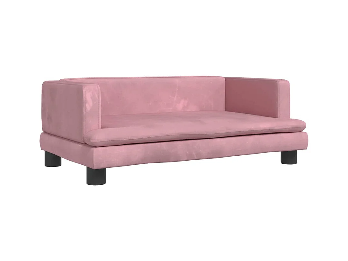 Asdee  Lit pour cen rose 80x45x30 cm velours