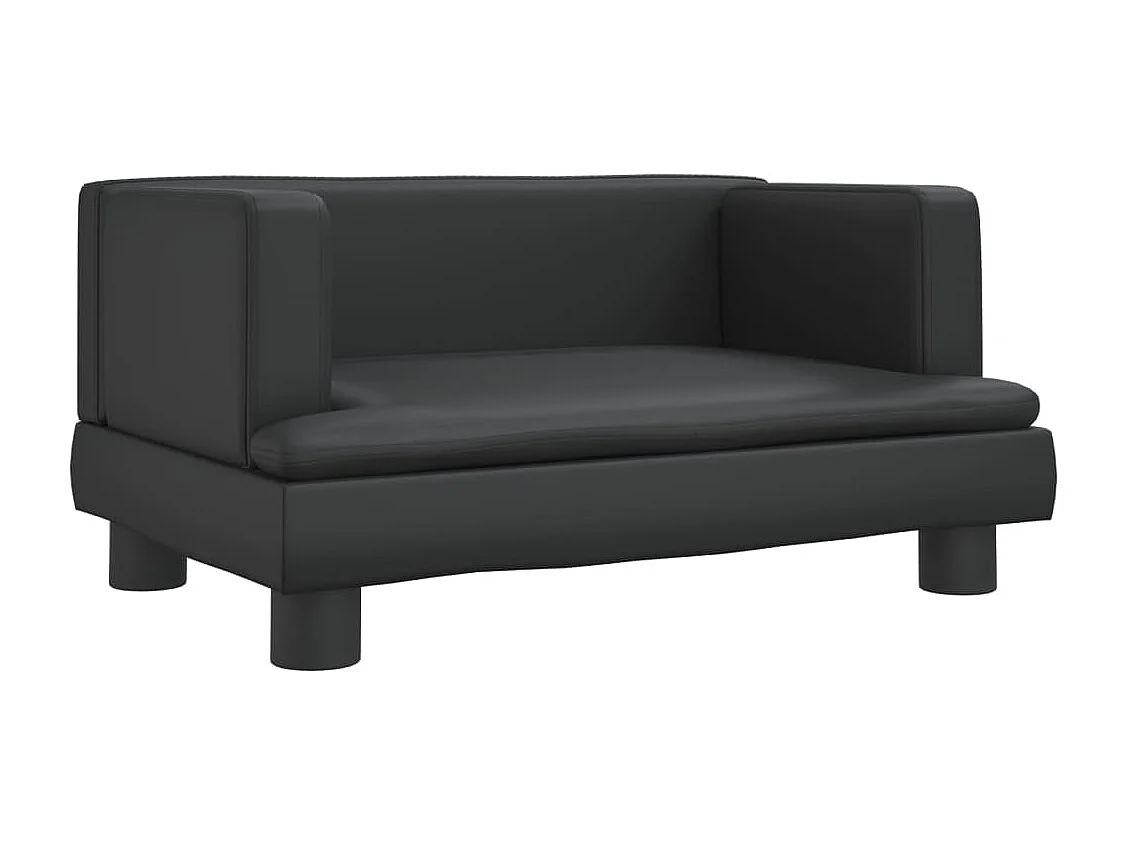 Asdee  Lit pour cen noir 60x40x30 cm similicuir