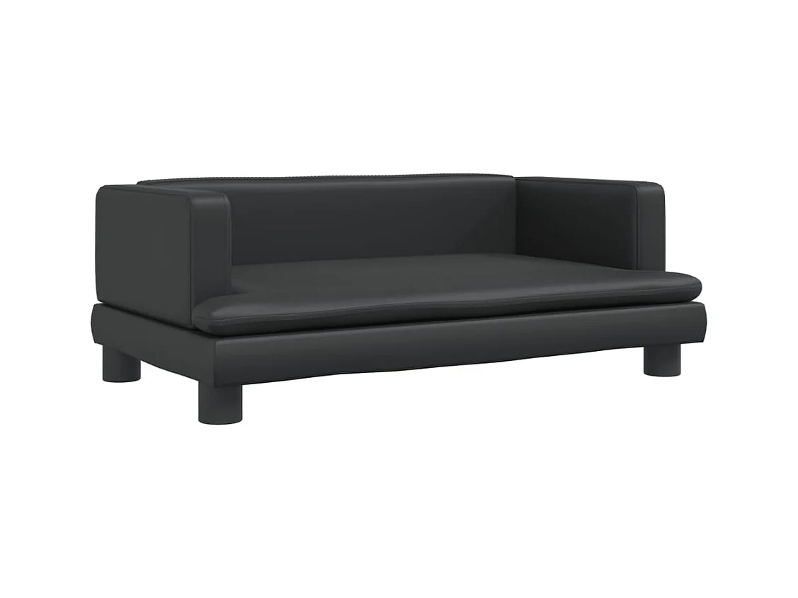 Asdee  Lit pour cen noir 80x45x30 cm similicuir