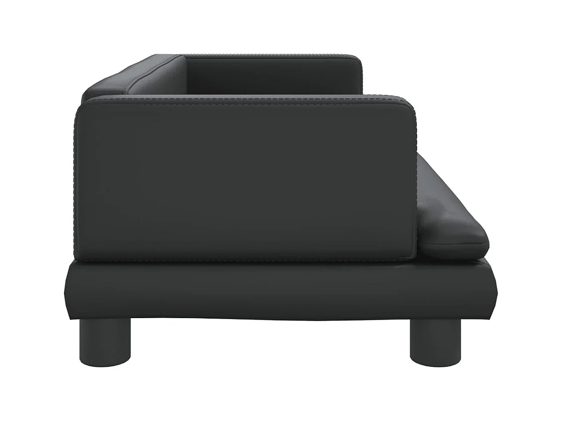 Asdee  Lit pour cen noir 80x45x30 cm similicuir