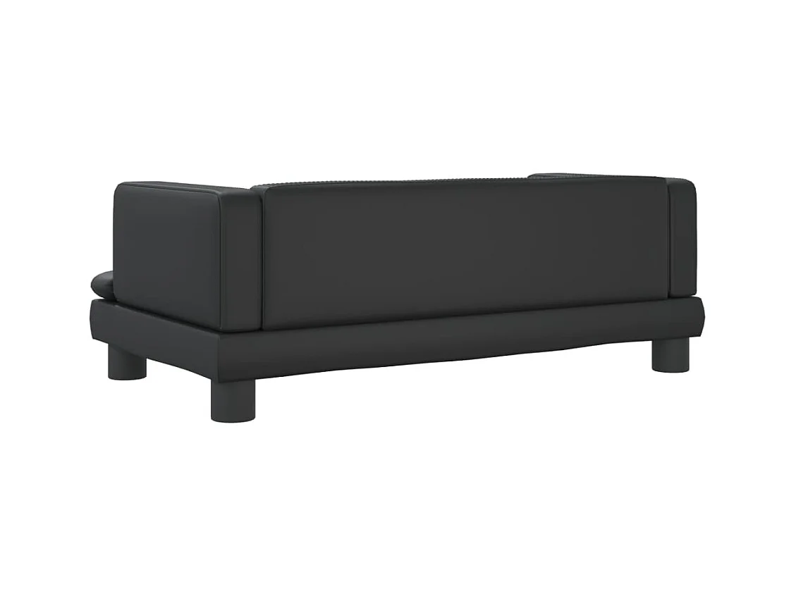 Asdee  Lit pour cen noir 80x45x30 cm similicuir