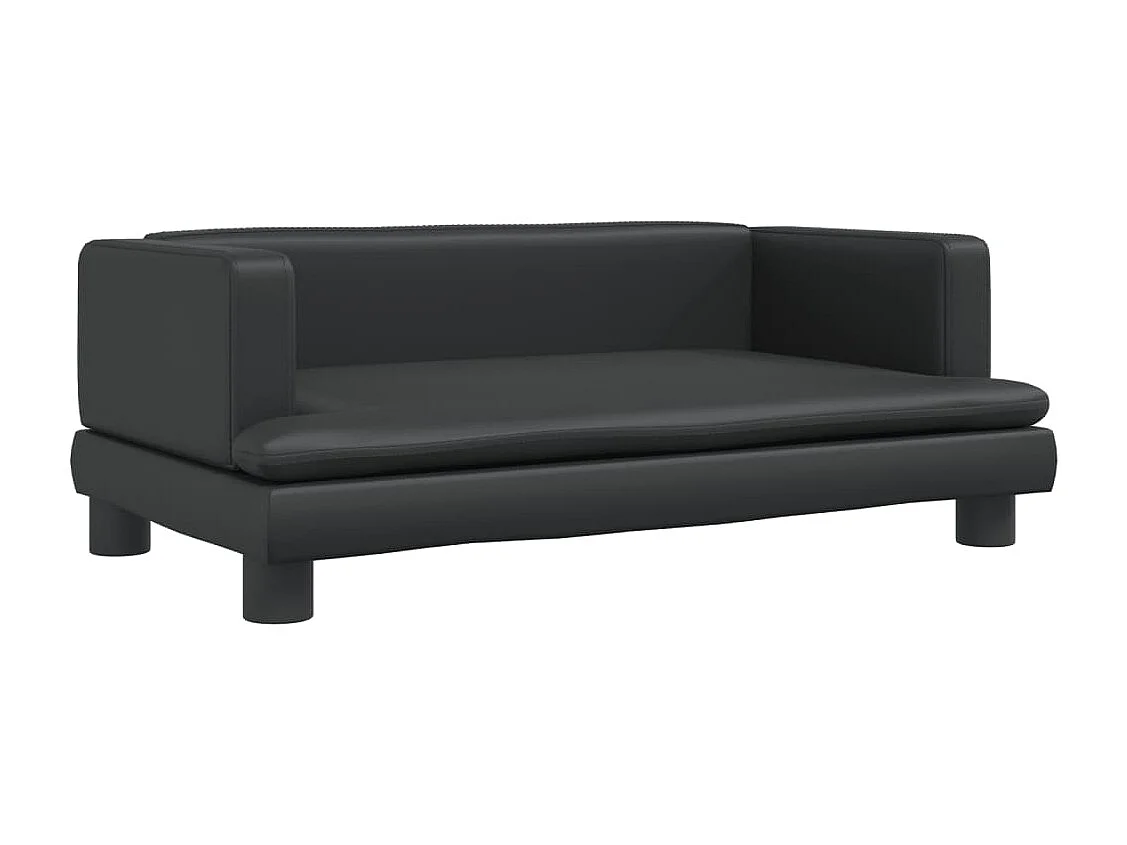 Asdee  Lit pour cen noir 80x45x30 cm similicuir