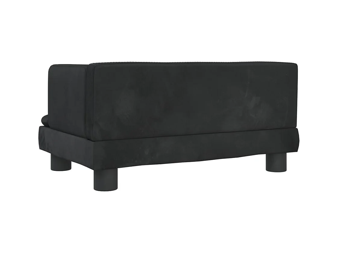 Asdee  Lit pour cen noir 60x40x30 cm velours