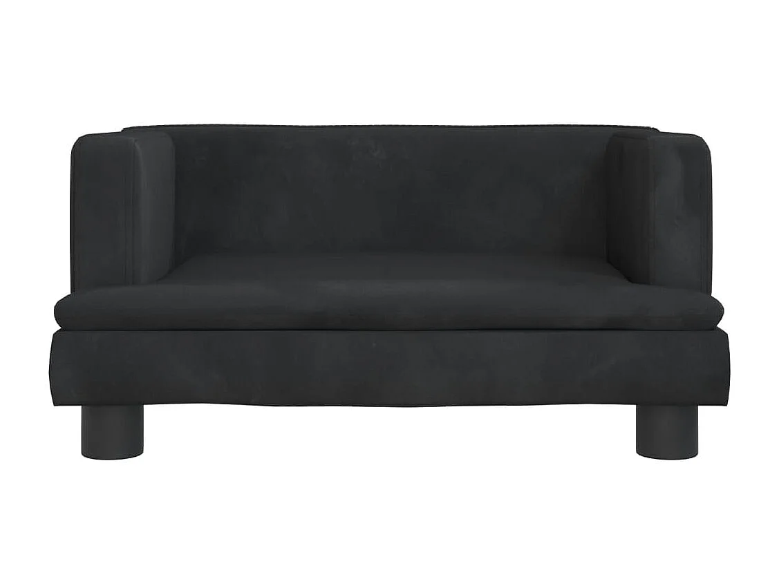 Asdee  Lit pour cen noir 60x40x30 cm velours