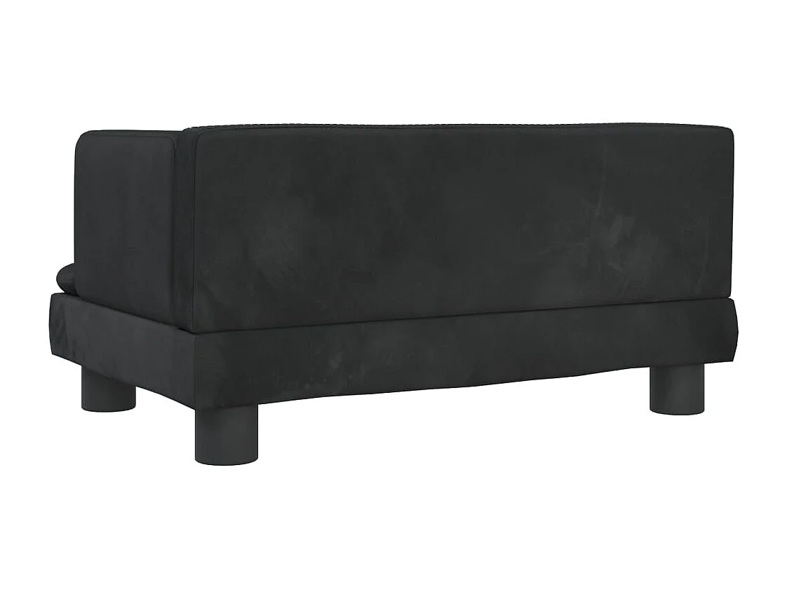 Asdee  Lit pour cen noir 60x40x30 cm velours