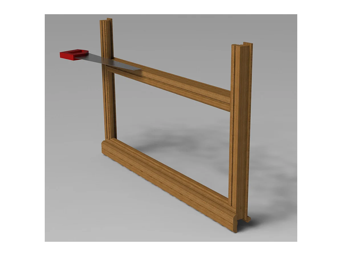 Imposte Reglable En Bois Exotique Largeur 80 Dormant Tradition