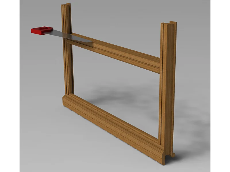 Imposte Reglable En Bois Exotique Largeur 80 Dormant Tradition