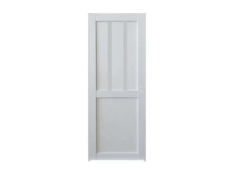 Bloc Porte Atelier 2 Panneaux Blanc H204 X L83 Poussant Gauche Cotes Tableau Gd Menuiseries