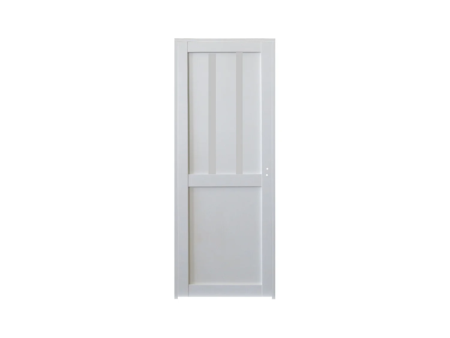 Bloc Porte Atelier 2 Panneaux Blanc H204 X L83 Poussant Gauche Cotes Tableau Gd Menuiseries