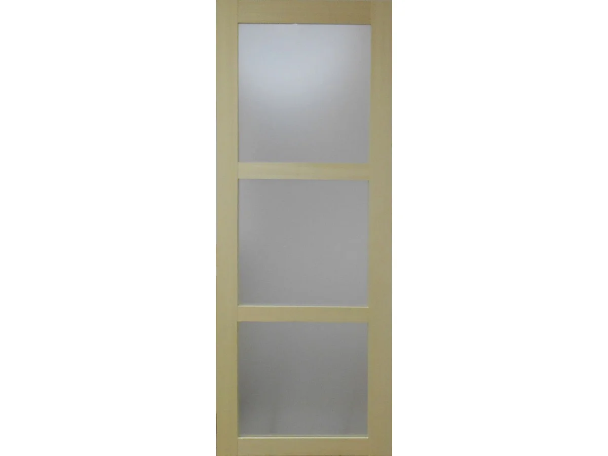 Ayous Houten Glazen Schuifdeur H204 x L93
