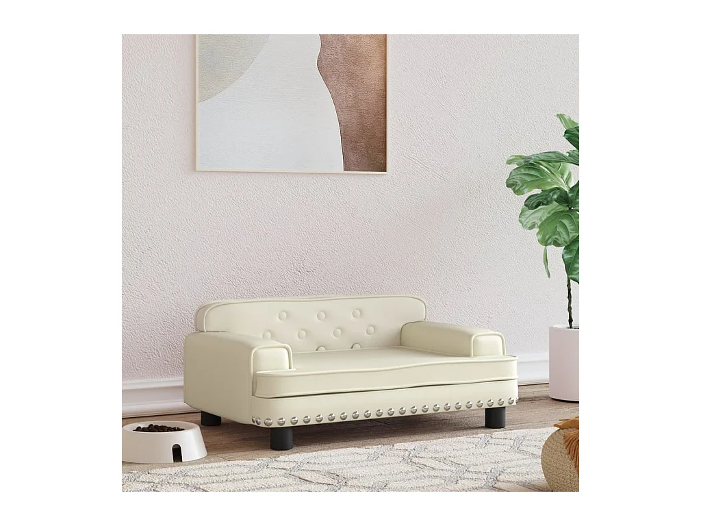 Tenzo  Lit pour cen crème 70x45x30 cm similicuir