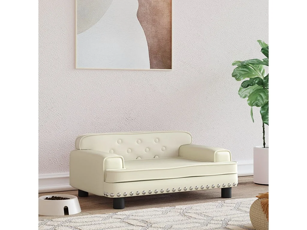 Tenzo  Lit pour cen crème 70x45x30 cm similicuir