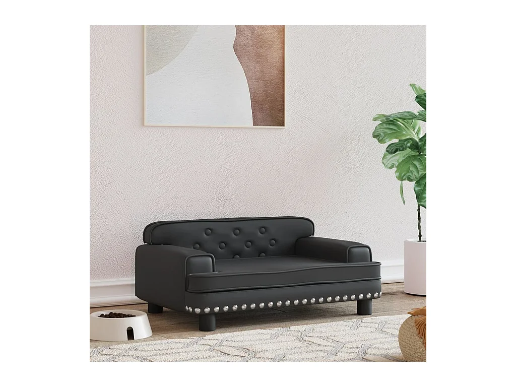 Tenzo  Lit pour cen noir 70x45x30 cm similicuir