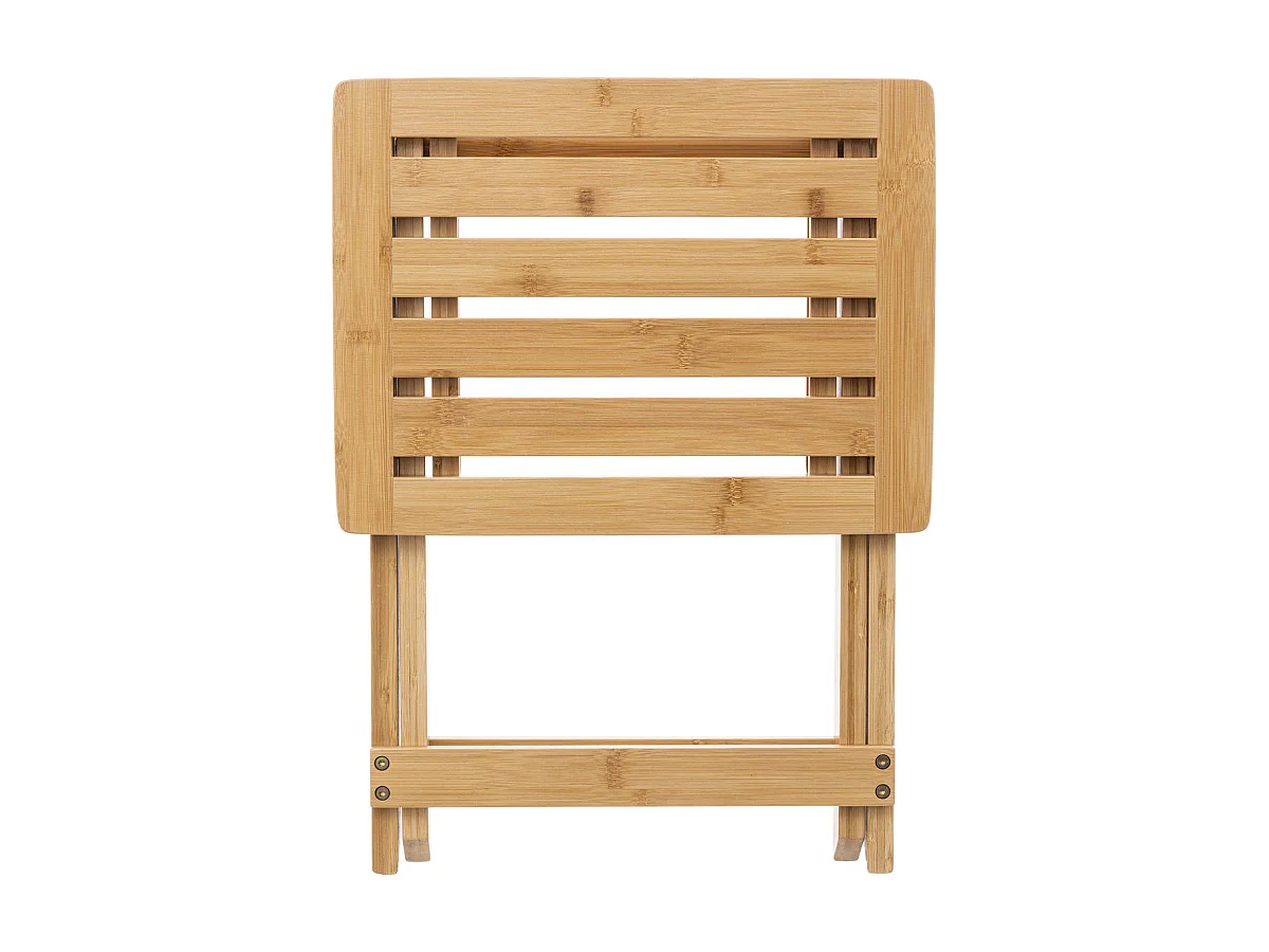 Tabouret pliant en Bambou H 44 cm