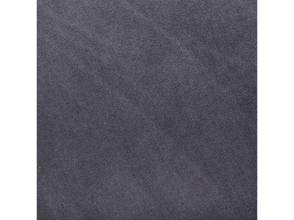 Tabouret avec Coffre en Velours Gris et pieds en Bois naturel H 43 cm