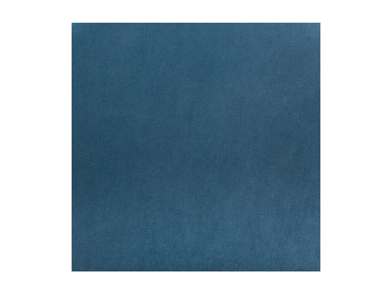 Tabouret avec Coffre en Velours Bleu et pieds en Bois naturel H 43 cm