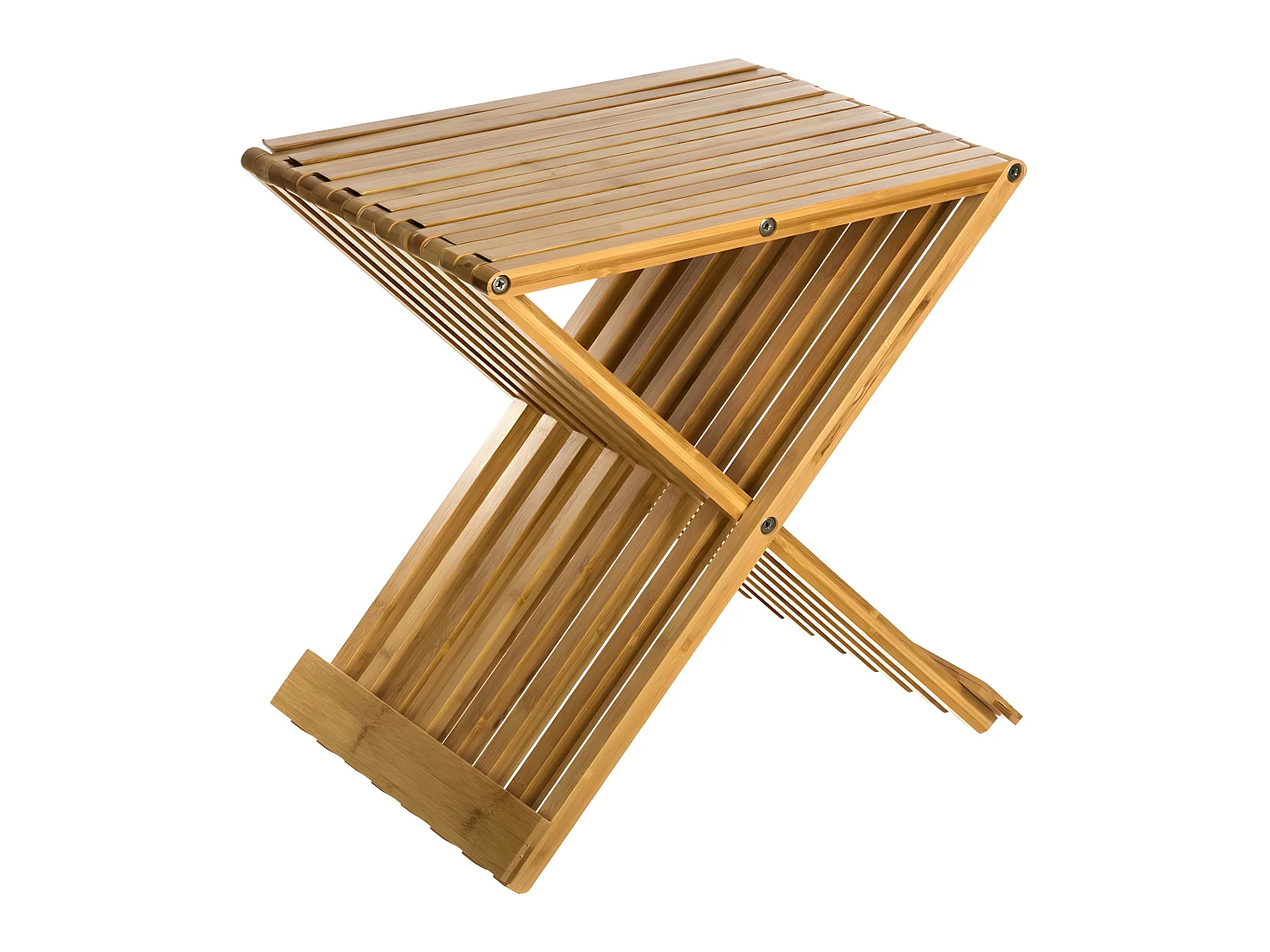 Tabouret pliant en Bambou 40 x 45 cm