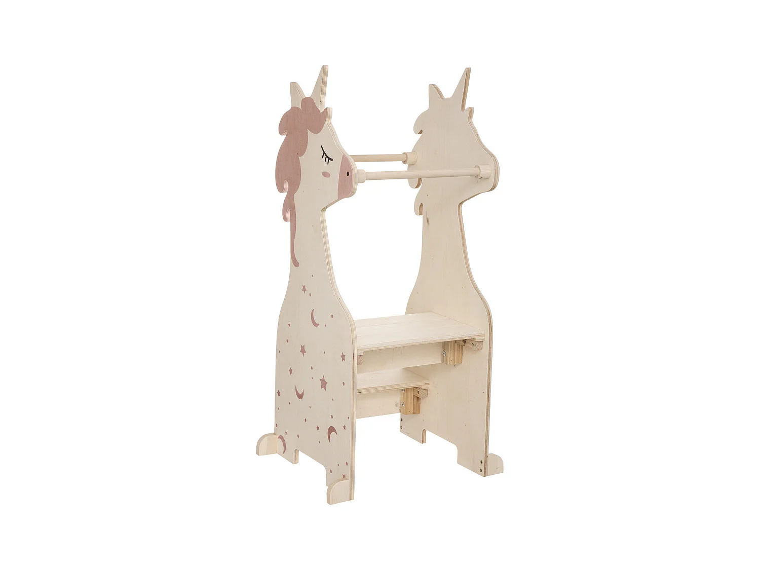 Tour d'observation et d'apprentissage Licorne en Bois 40 x 100 cm