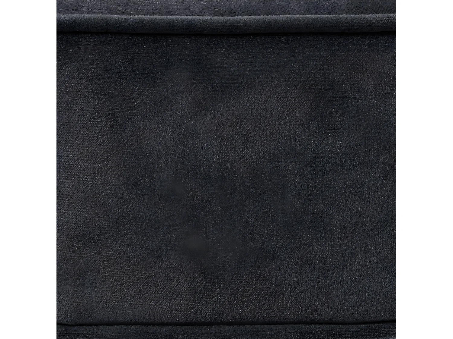 Tabouret Velours Gris foncé et Pieds en Bois naturel  35 x 35 cm