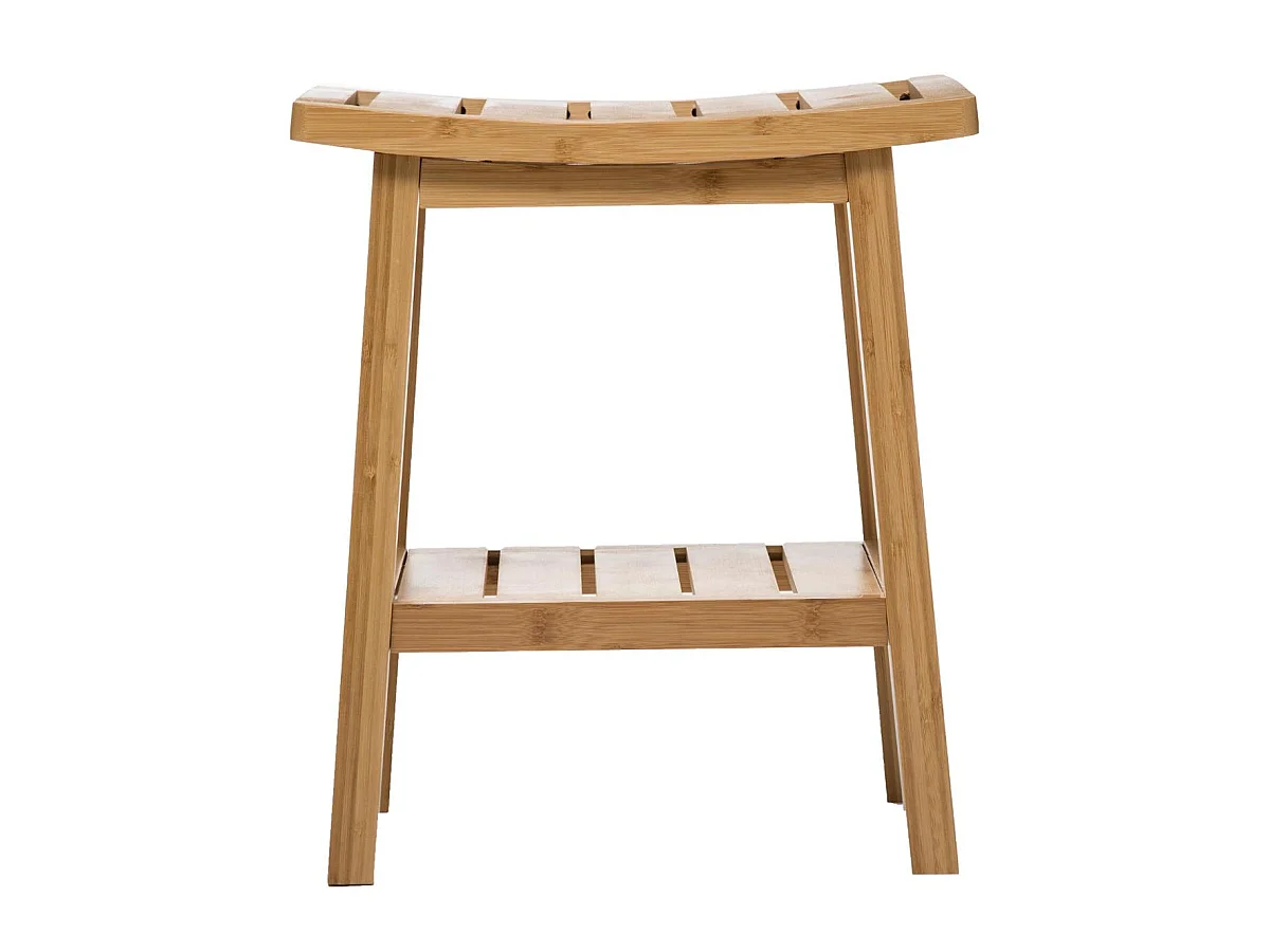 Bambushocker mit Stauraum 40 x 25 x 46 cm