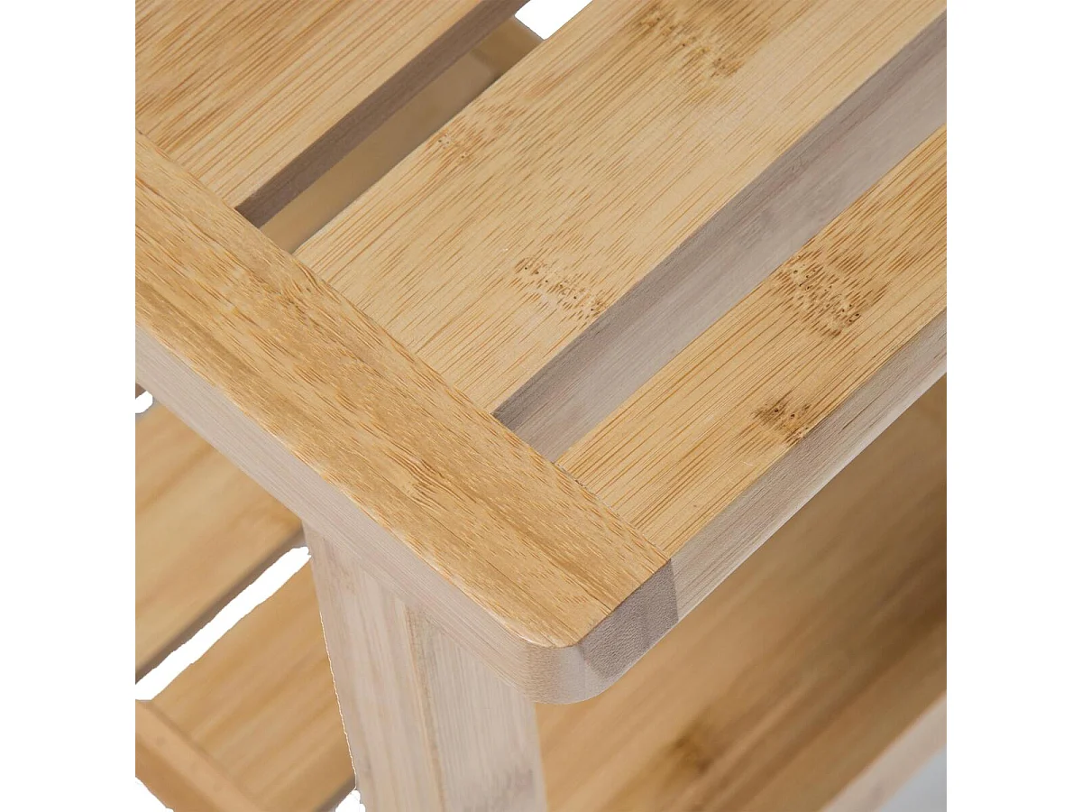 Tabouret d'appoint avec petit rangement en Bambou