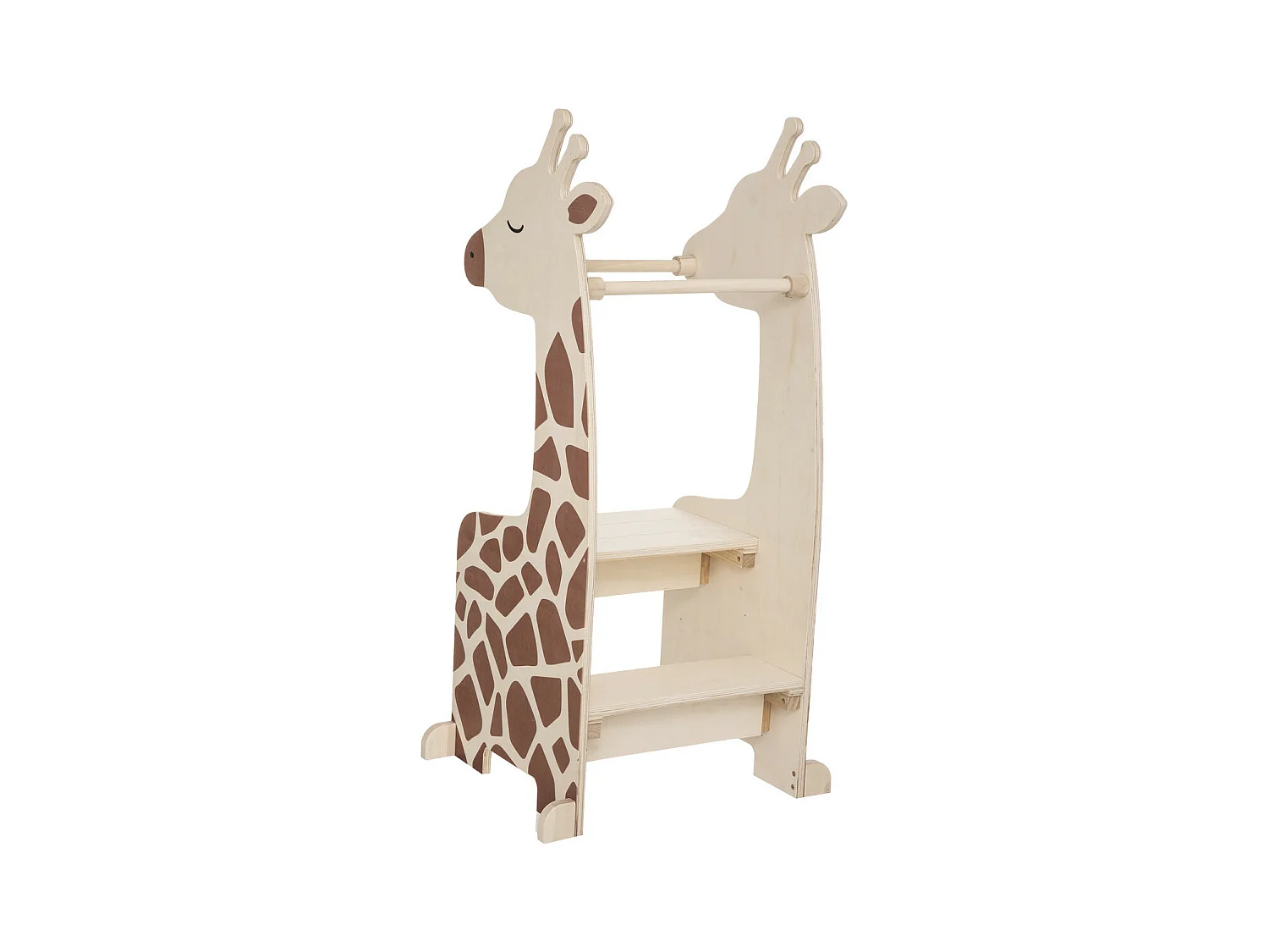 Torre de aprendizagem contraplacado castanho 100x40x40cm