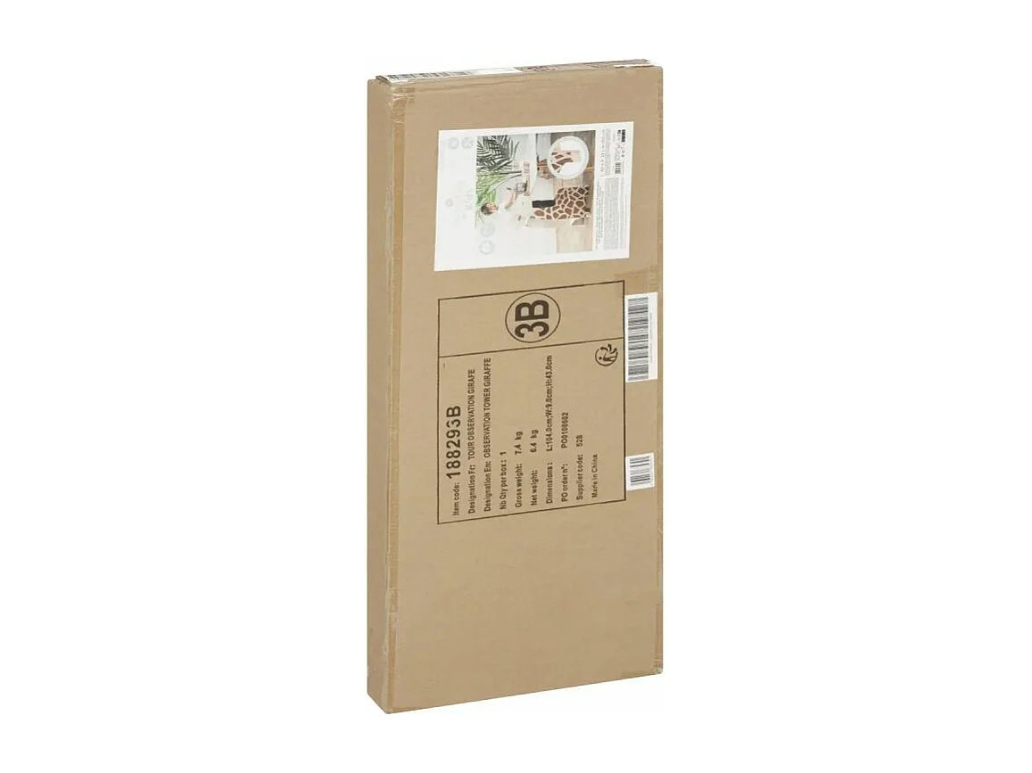 Torre aprendizaje contrachapado marrón 100x40x40cm