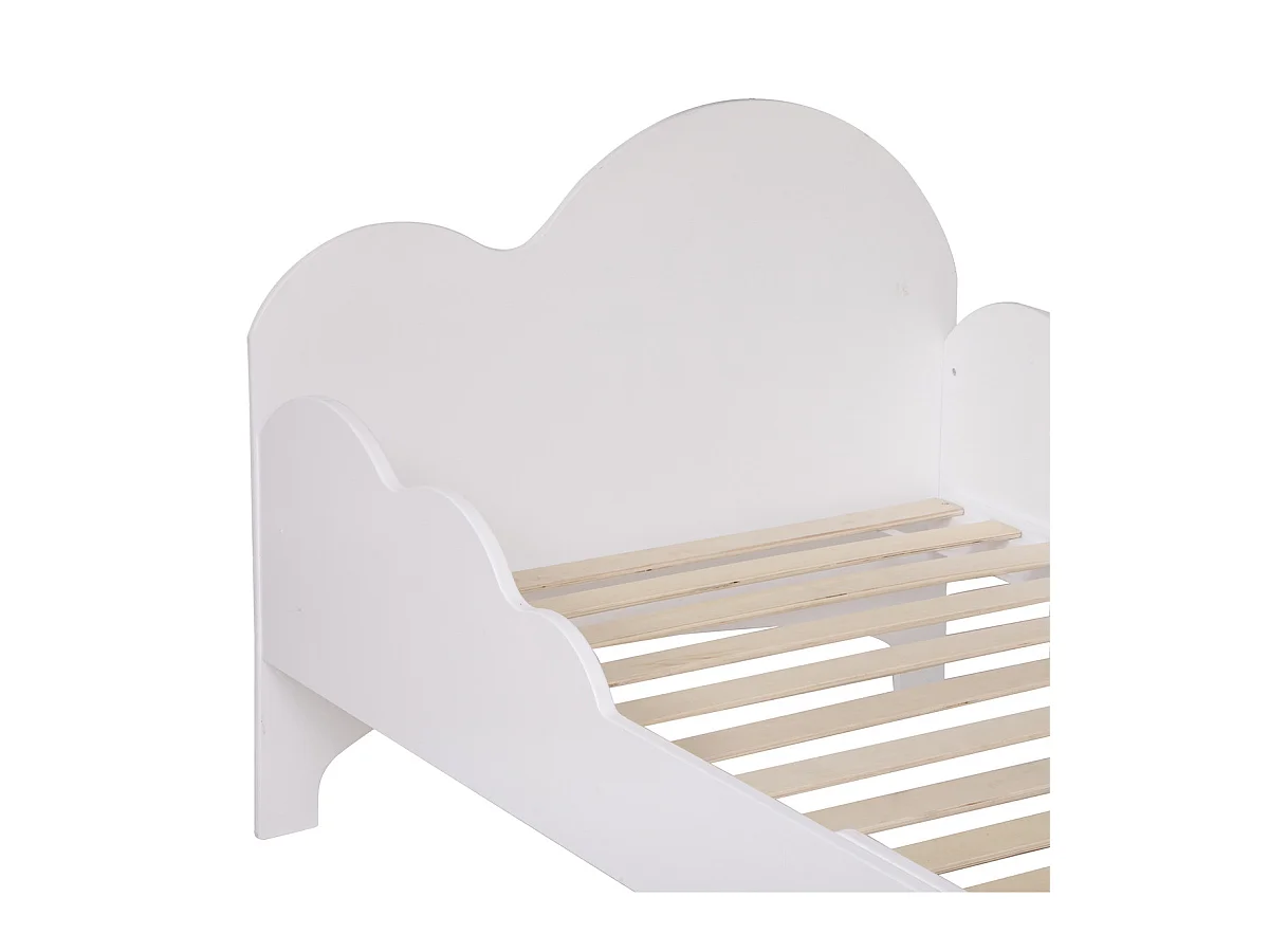 Lit évolutif Nuage en Bois Blanc 90x140/190cm