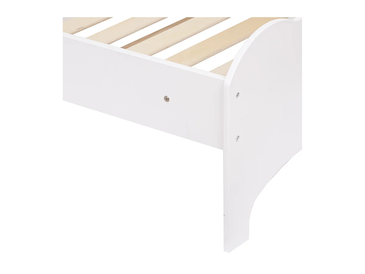 Lit évolutif Nuage en Bois Blanc 90x140/190cm