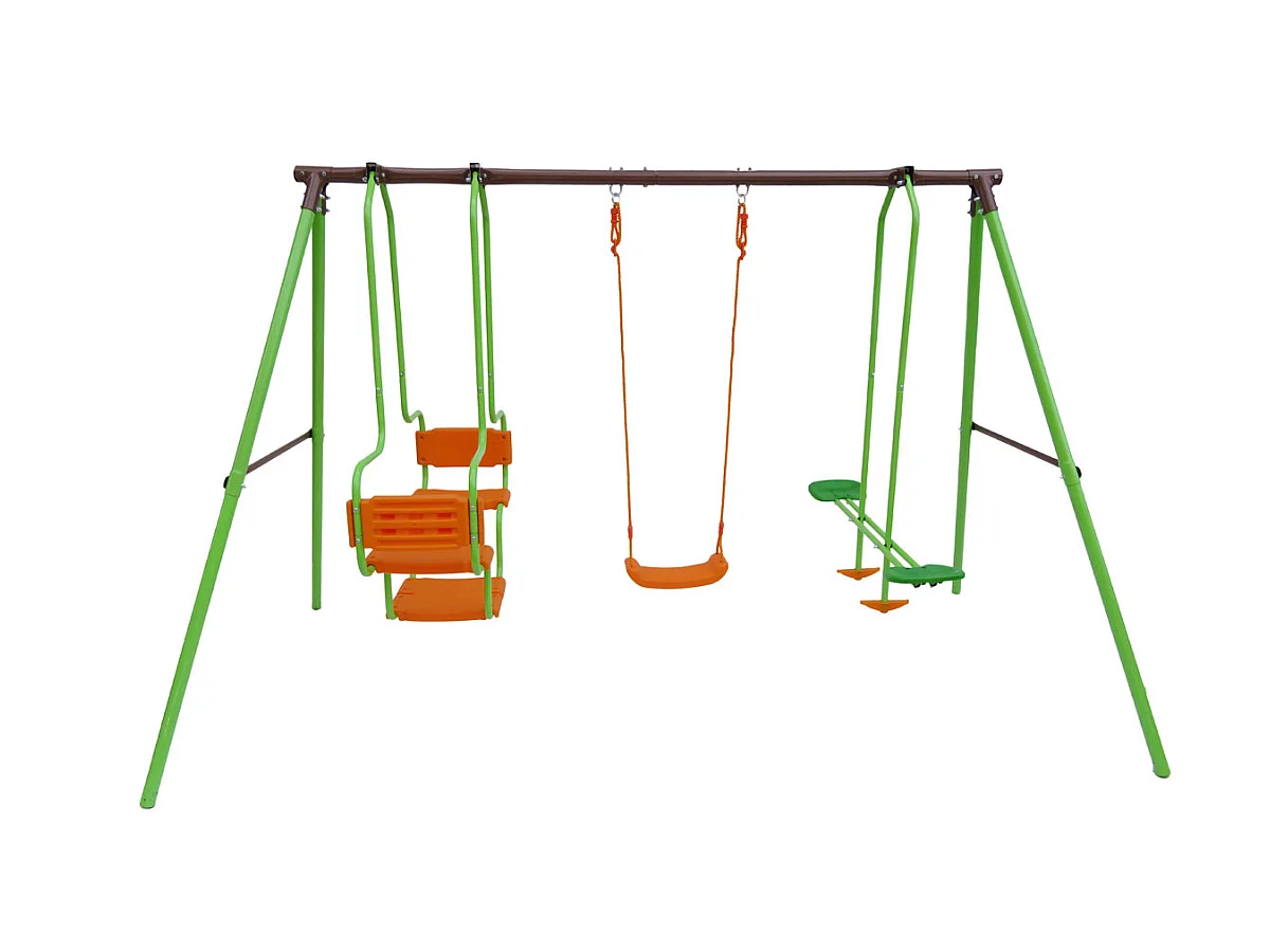 Altalena in acciaio "Eva" - 1,96 m - 3 apparecchi