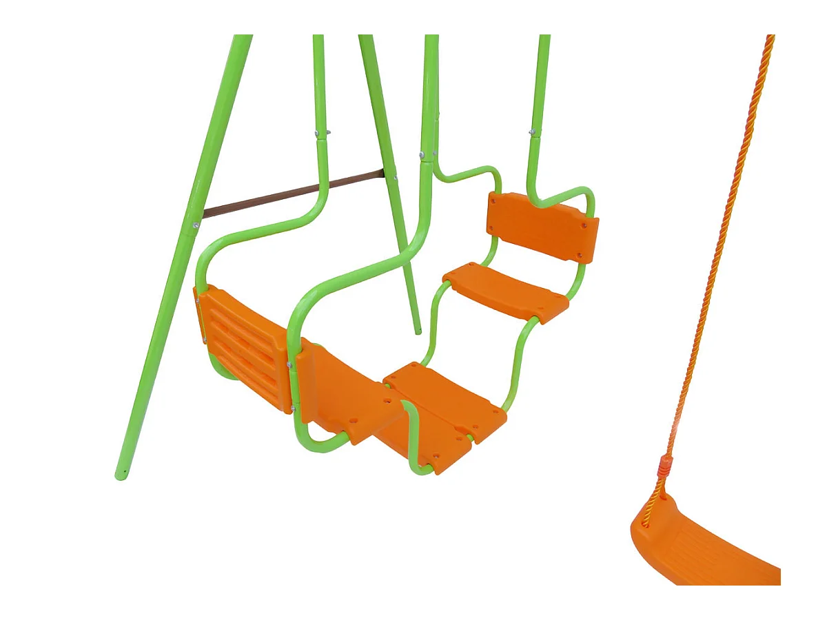 Altalena in acciaio "Eva" - 1,96 m - 3 apparecchi