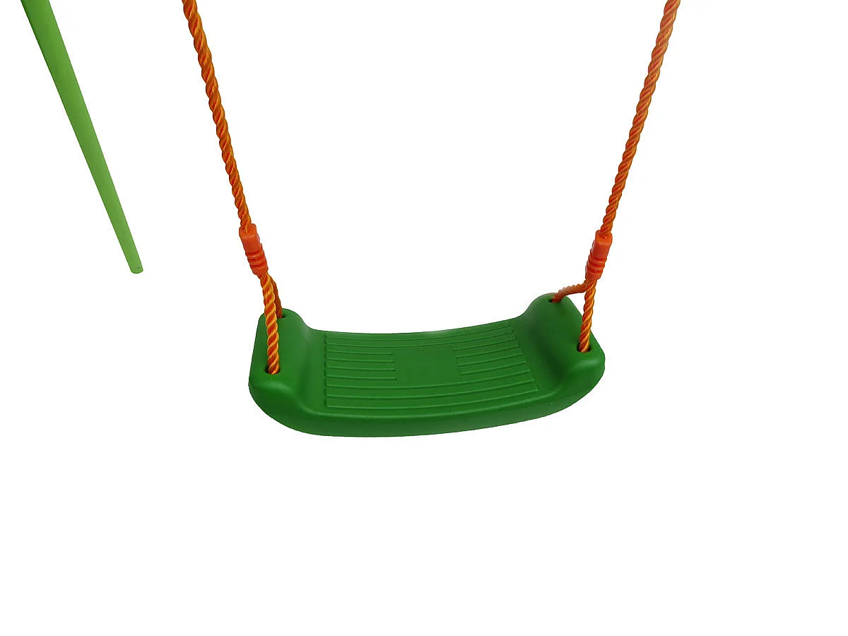 Tuinschommel metaal tuin schommel "Leo" - 1.96 m - 3 speeltoestellen