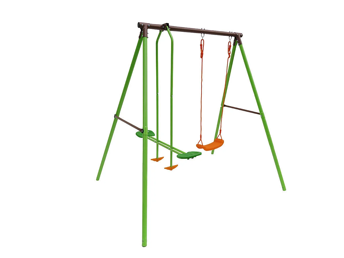 Plac zabaw "Lola" ze stali - 1.96 m - 2 urządzenia
