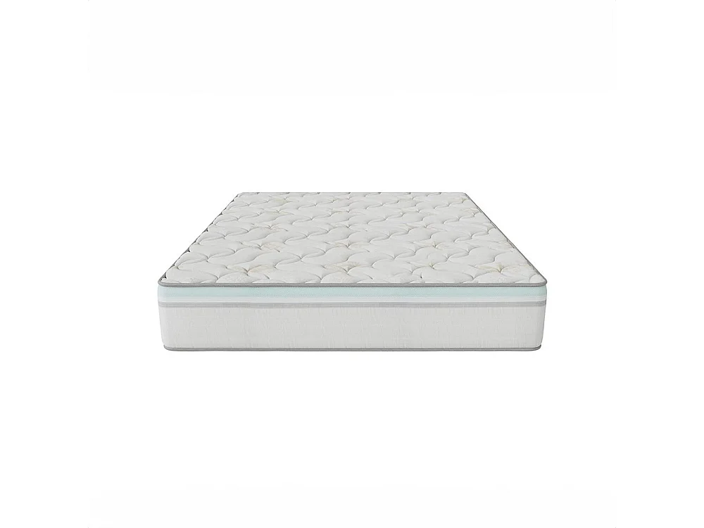 Matelas Aloe Vera 180x200 cm Hauteur 27 cm Mousse à Mémoire de Forme Infusée Aloe Vera Double Face Soutien mi-ferme