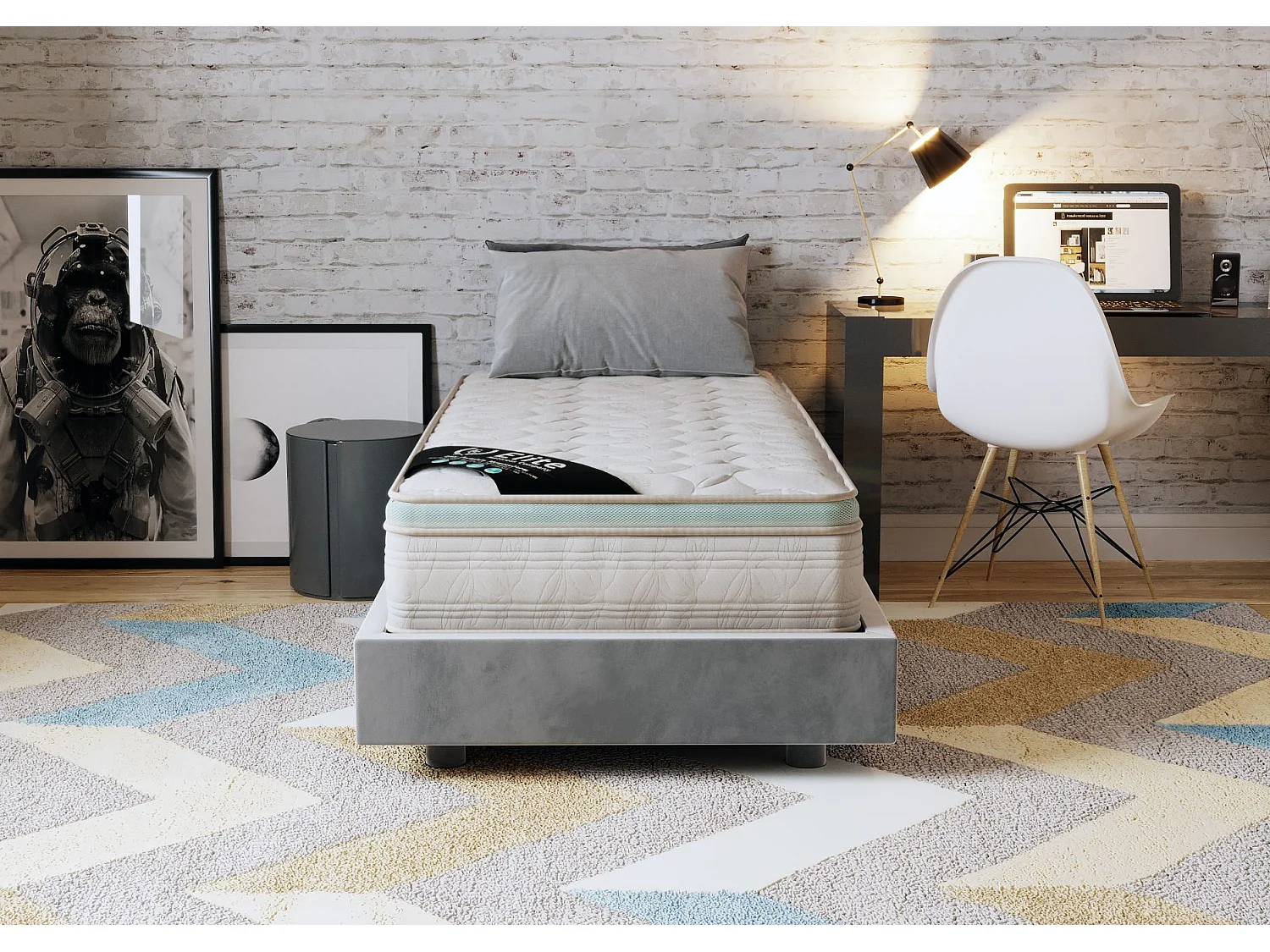 Matelas Aloe Vera 80x190 hauteur 27cm