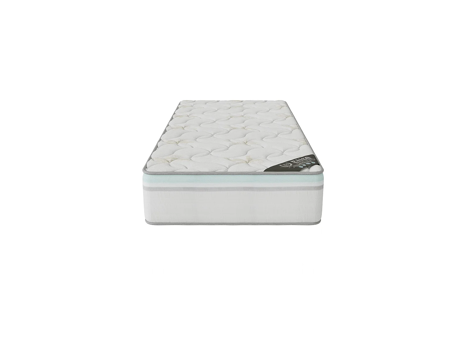 Matelas Aloe Vera 70x190 cm Hauteur 27 cm Mousse à Mémoire de Forme Infusée Aloe Vera Double Face Soutien mi-ferme
