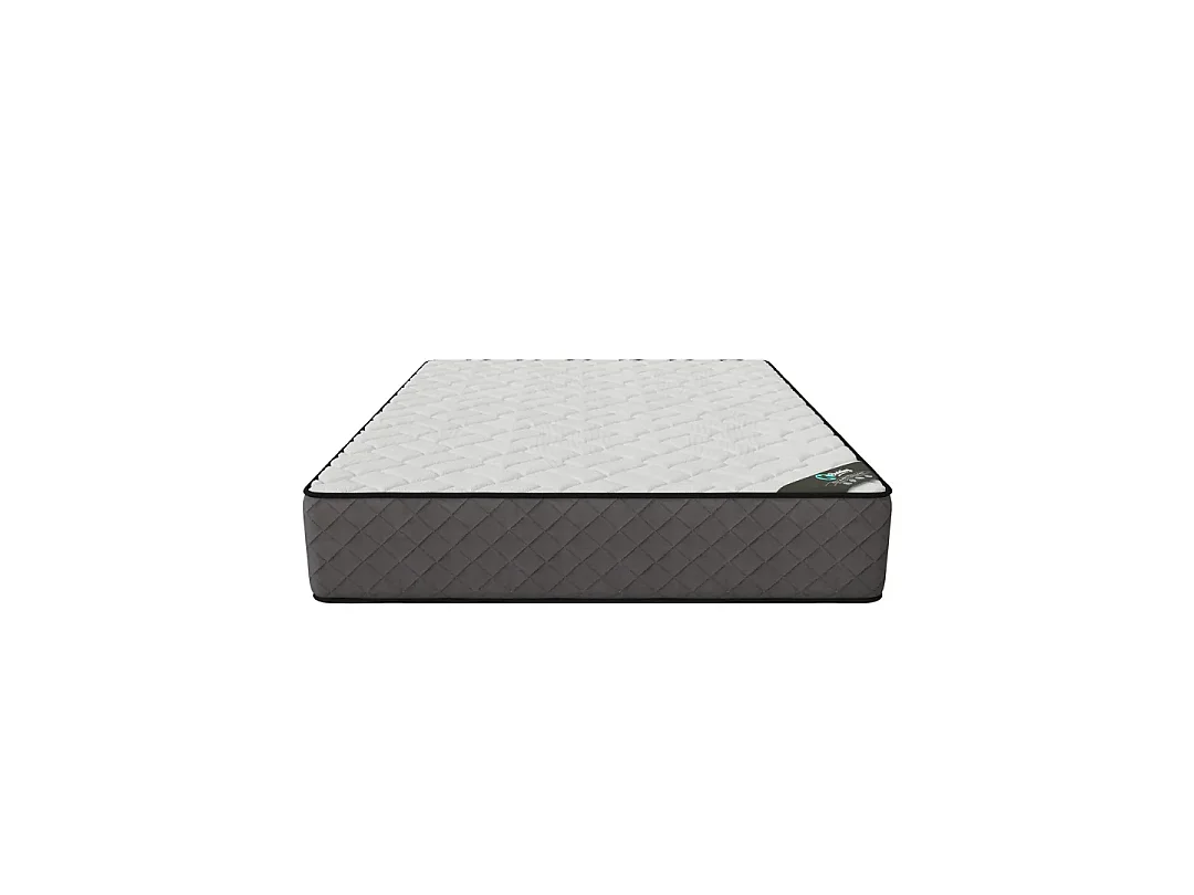 Matelas Hotel Confort 140x190 cm Hauteur 30 cm Mousse Polyuréthane Haute résilience Tissu Stretch Effet VeloursSoutien ferme