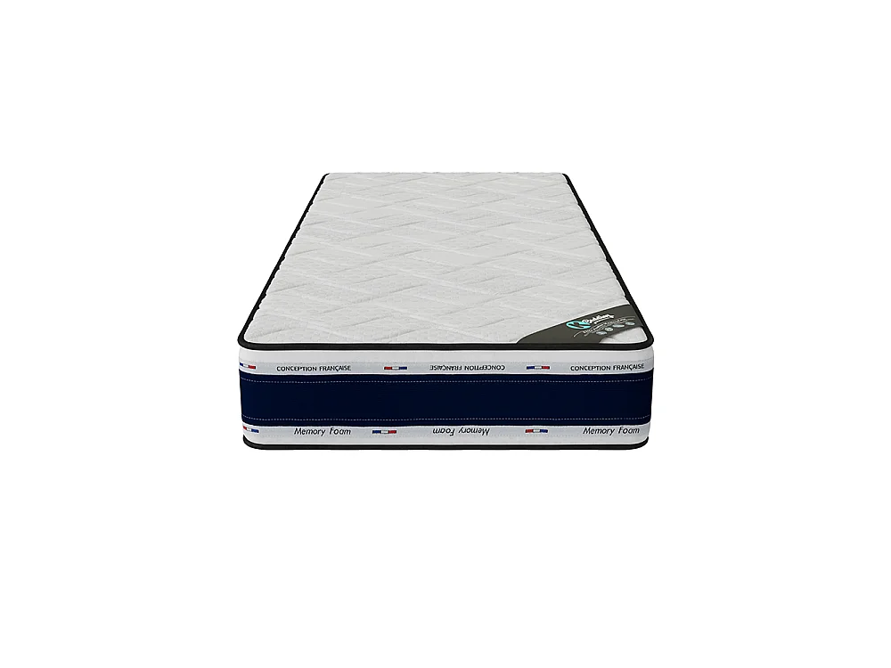 Matelas mousse Blue Memory 90x200 accueil mémoire de forme hauteur 22cm