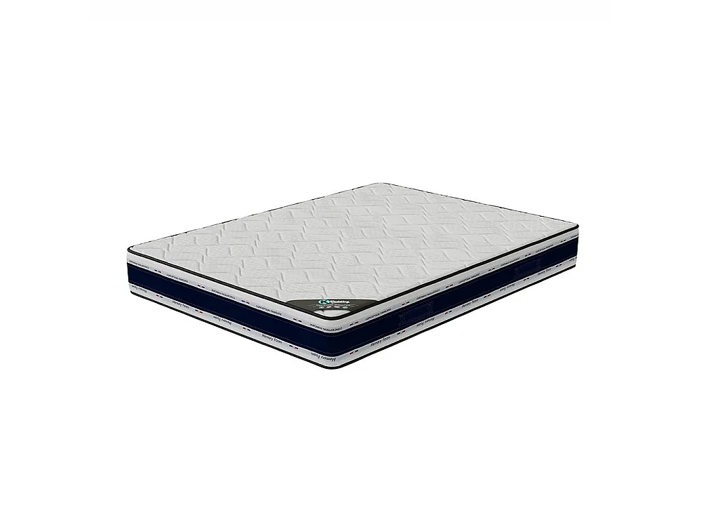 Matelas mousse Blue Memory 140x190 accueil mémoire de forme hauteur 22cm