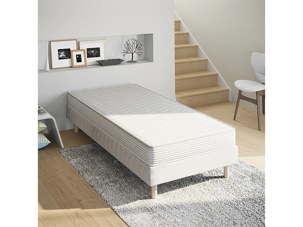 Matelas mousse Confort 90x200 hauteur 15cm