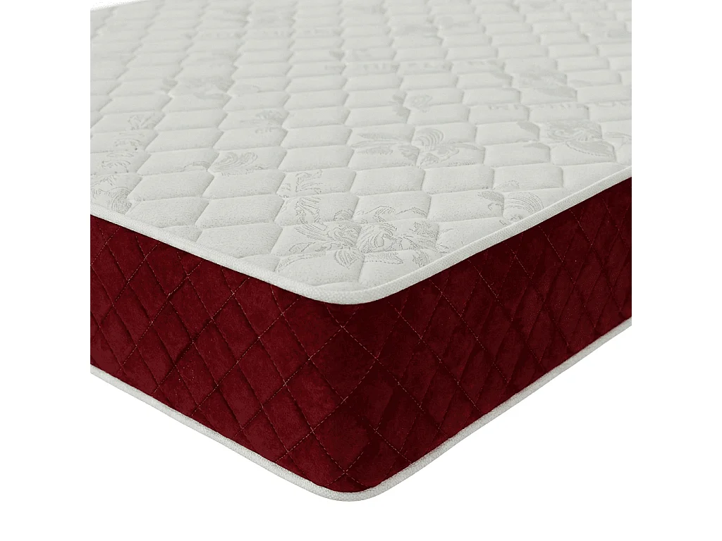 Matelas Rosso 70x190 cm Hauteur 25 cm Mousse Polyuréthane Technologie 3D Soutien ferme